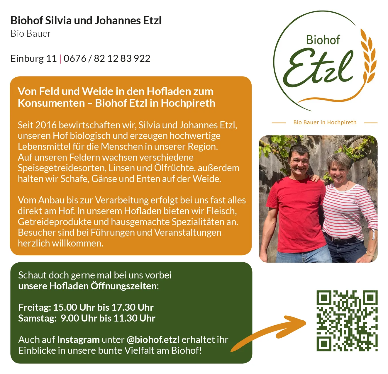 Logo Bild von Biohof Silvia und Johannes Etzl