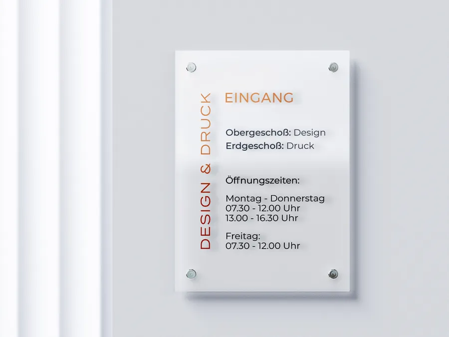 Produktbild von Acrylschild