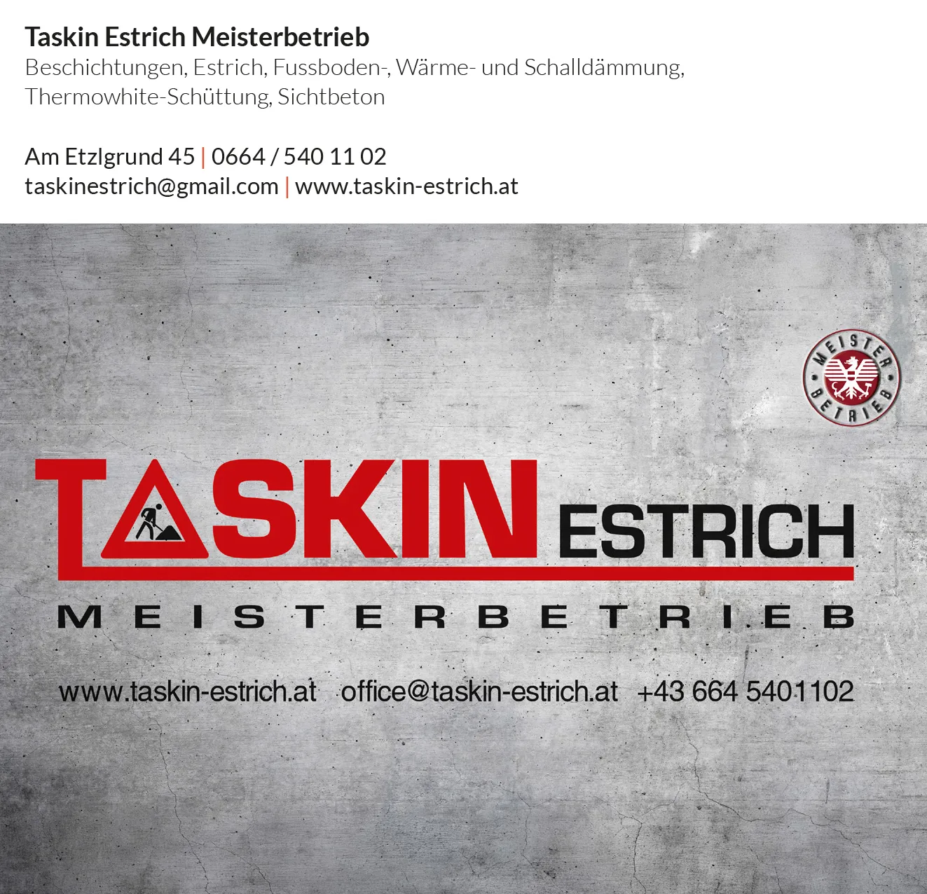 Logo Bild von Taskin Estrich Meisterbetrieb